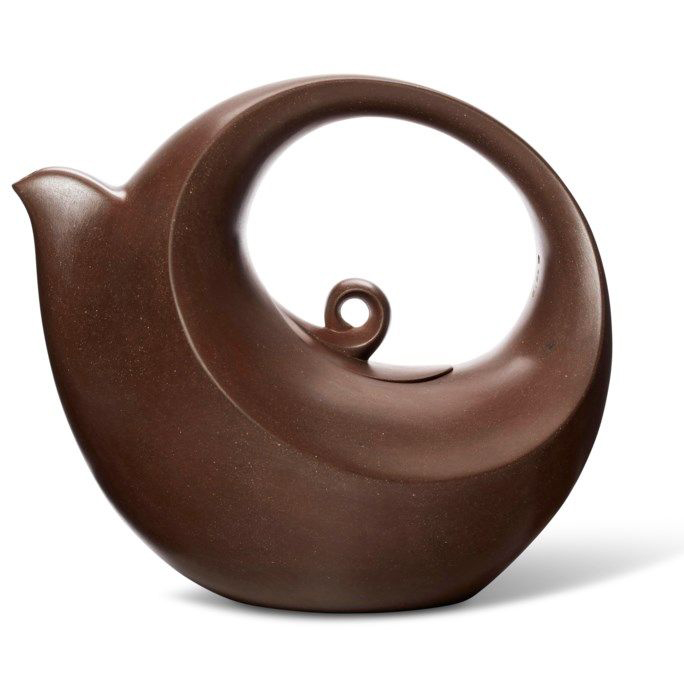 紅翠玉月毫釉茶壺(130ml)